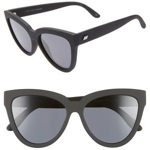 Le Specs LIAR LAIR Black Matte Cat Eye Sunglasses